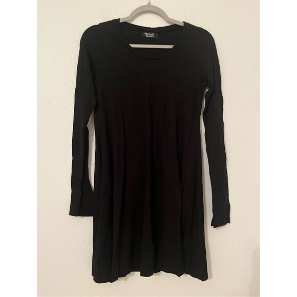 Michael Lauren Black Long Sleeve Mini Dress NEW - Picture 1 of 4